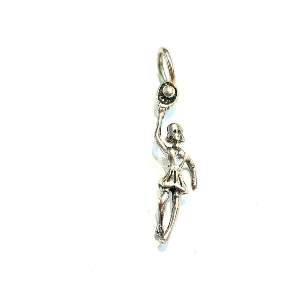 Tennis Player Sterling Silver Jewelry Charm #sports